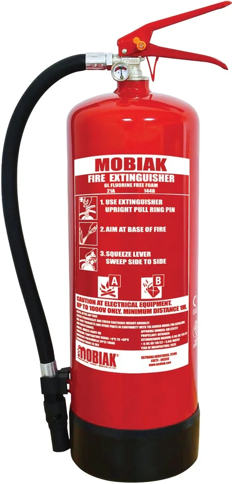 Vatrogasni aparat 6 l bez fluora AB BSI (21A 144B)
