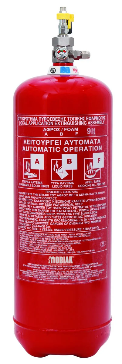 6 l ABF – mokro kemijsko sredstvo za gašenje požara Lokalna primjena vatrogasni aparat s pneumatskim tipom, neizravni (ILP),