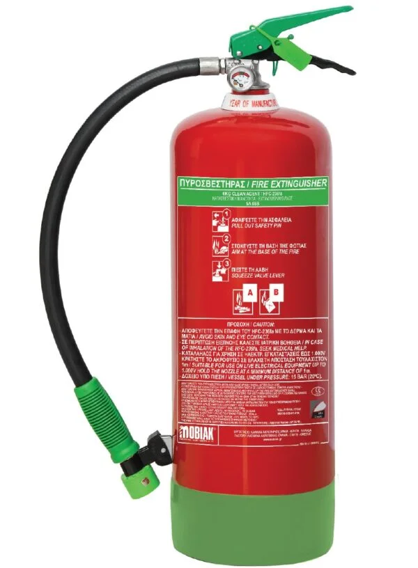 Vatrogasni aparat 6 kg čistog sredstva za gašenje / HFC236-fa
