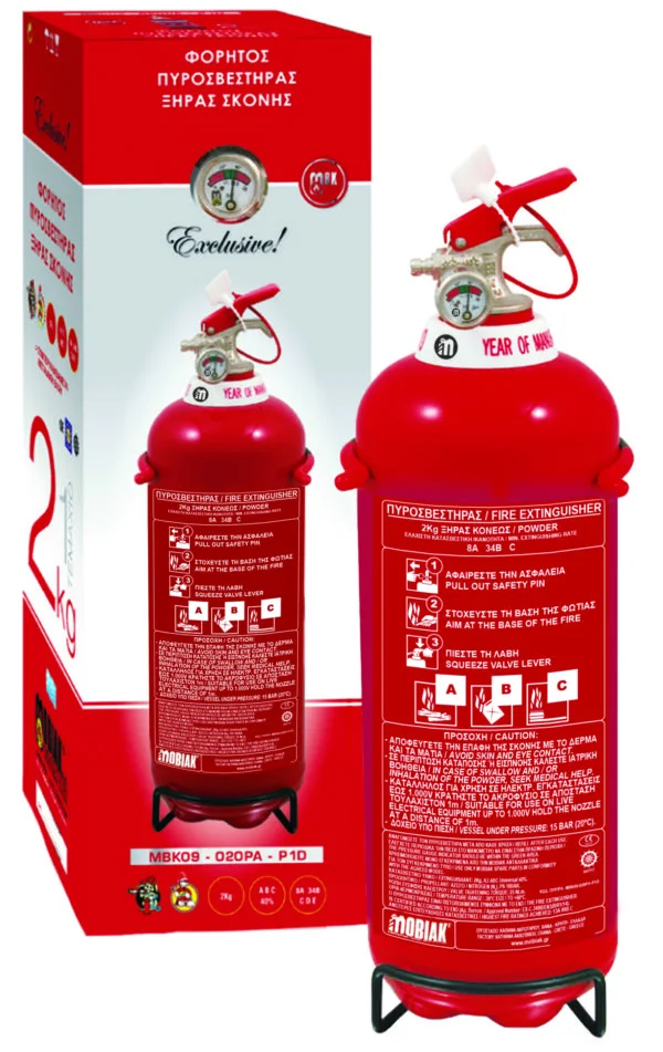 Vatrogasni aparat s prahom 2 kg EXCLUSIVE