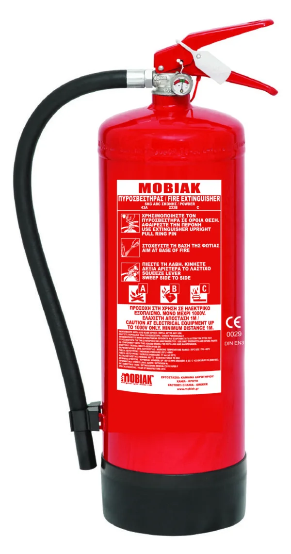 Vatrogasni aparat s prahom 6 kg ABC30%