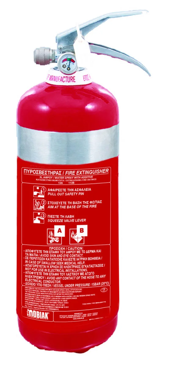 Vatrogasni aparat s pjenom 3 l INOX