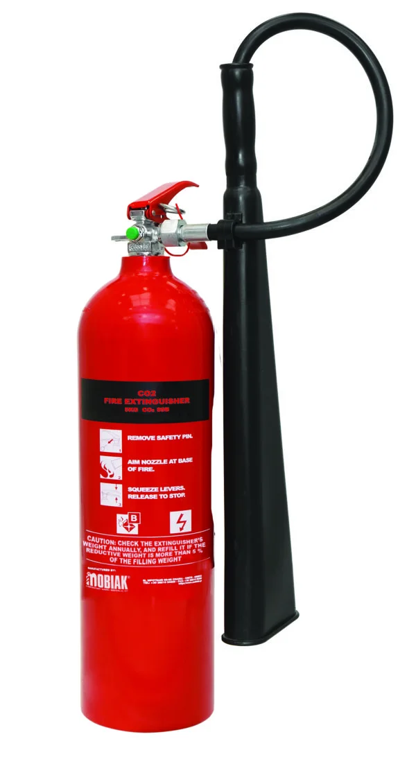 Vatrogasni aparat s CO2 5 kg (BSI KITEMARK) sa aluminij. Cilindar